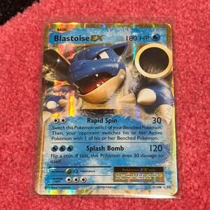 Blastoise-EX – Pokémon X & Y Base Set [Ultra Rare Holo] – As Pictured
